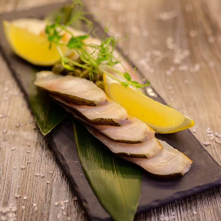 Фото Угольная рыба с каперсами